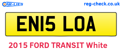 EN15LOA are the vehicle registration plates.
