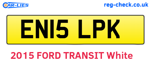 EN15LPK are the vehicle registration plates.
