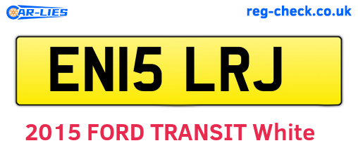 EN15LRJ are the vehicle registration plates.