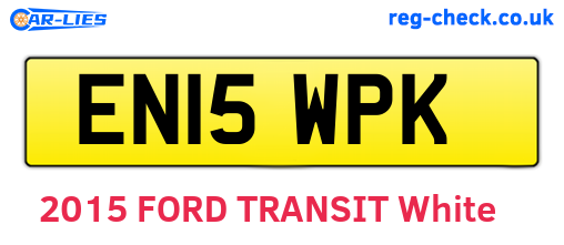 EN15WPK are the vehicle registration plates.