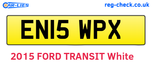 EN15WPX are the vehicle registration plates.