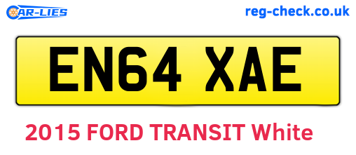 EN64XAE are the vehicle registration plates.