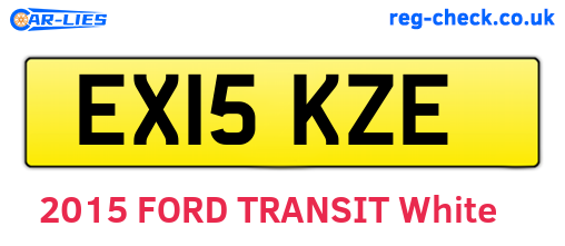 EX15KZE are the vehicle registration plates.