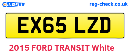 EX65LZD are the vehicle registration plates.