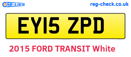 EY15ZPD are the vehicle registration plates.