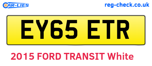EY65ETR are the vehicle registration plates.
