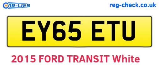 EY65ETU are the vehicle registration plates.