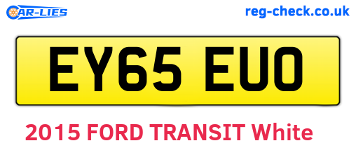 EY65EUO are the vehicle registration plates.