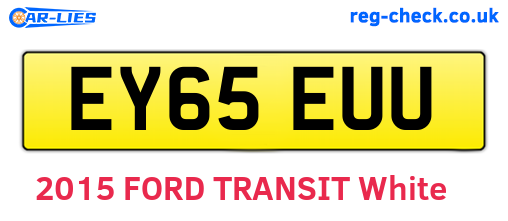 EY65EUU are the vehicle registration plates.