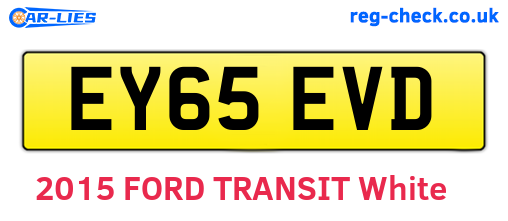 EY65EVD are the vehicle registration plates.