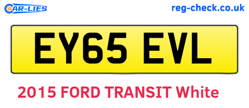 EY65EVL are the vehicle registration plates.