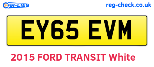 EY65EVM are the vehicle registration plates.
