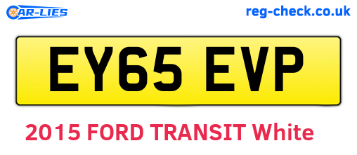 EY65EVP are the vehicle registration plates.
