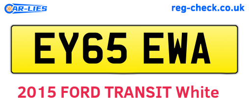EY65EWA are the vehicle registration plates.