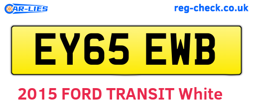 EY65EWB are the vehicle registration plates.