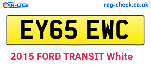 EY65EWC are the vehicle registration plates.