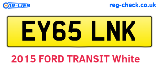 EY65LNK are the vehicle registration plates.