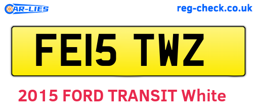FE15TWZ are the vehicle registration plates.