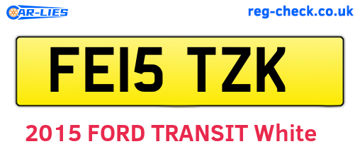 FE15TZK are the vehicle registration plates.
