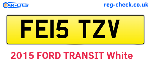 FE15TZV are the vehicle registration plates.