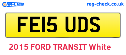 FE15UDS are the vehicle registration plates.