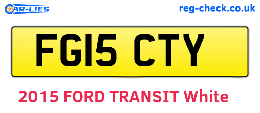 FG15CTY are the vehicle registration plates.
