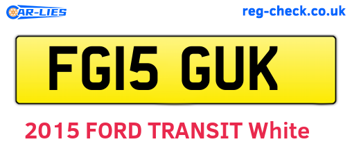 FG15GUK are the vehicle registration plates.