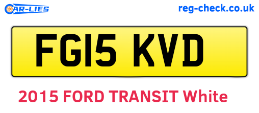 FG15KVD are the vehicle registration plates.