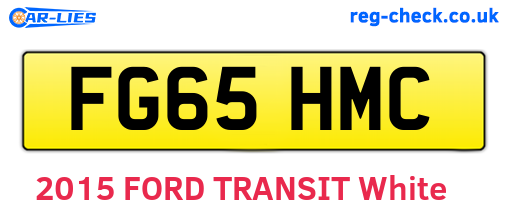 FG65HMC are the vehicle registration plates.