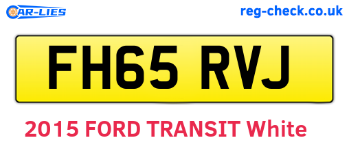 FH65RVJ are the vehicle registration plates.