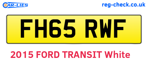 FH65RWF are the vehicle registration plates.