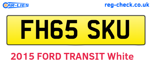 FH65SKU are the vehicle registration plates.