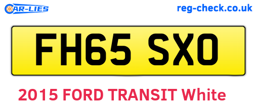 FH65SXO are the vehicle registration plates.