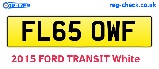 FL65OWF are the vehicle registration plates.