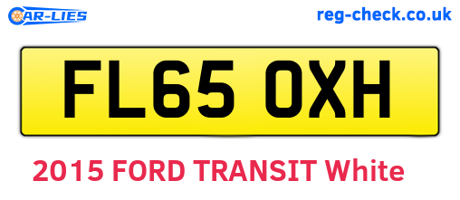 FL65OXH are the vehicle registration plates.