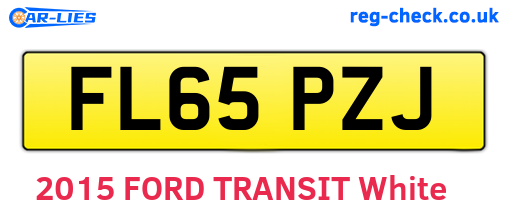 FL65PZJ are the vehicle registration plates.