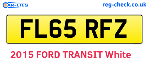 FL65RFZ are the vehicle registration plates.