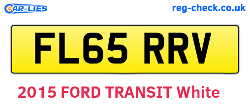 FL65RRV are the vehicle registration plates.