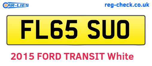 FL65SUO are the vehicle registration plates.