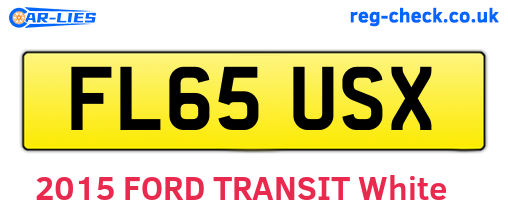 FL65USX are the vehicle registration plates.