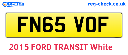 FN65VOF are the vehicle registration plates.