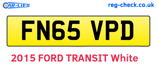 FN65VPD are the vehicle registration plates.