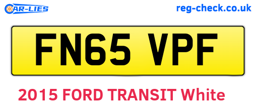 FN65VPF are the vehicle registration plates.