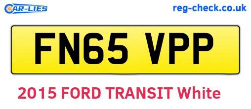 FN65VPP are the vehicle registration plates.
