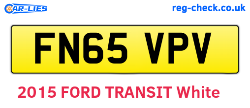 FN65VPV are the vehicle registration plates.