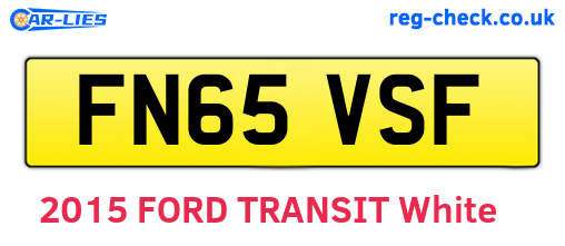 FN65VSF are the vehicle registration plates.