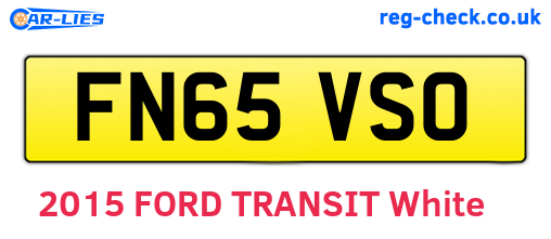 FN65VSO are the vehicle registration plates.