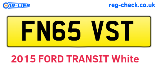 FN65VST are the vehicle registration plates.