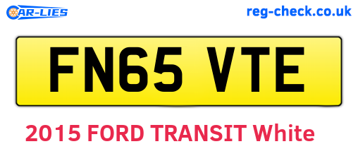 FN65VTE are the vehicle registration plates.