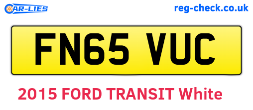 FN65VUC are the vehicle registration plates.